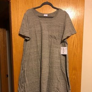 Gray heathered Carly swing dress